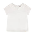 T-shirt Blanc Marguerites 3-6ans-Deux par Deux-Blanc-3-2X2-H30I70-100B-CLÉMENT