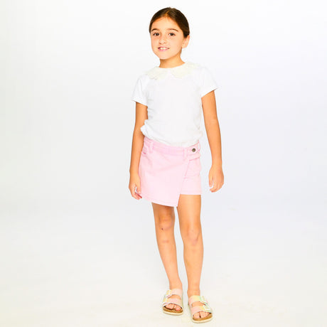 T-shirt Blanc Marguerites 7-10ans-Deux par Deux-2X2-H30I70-100C-CLÉMENT