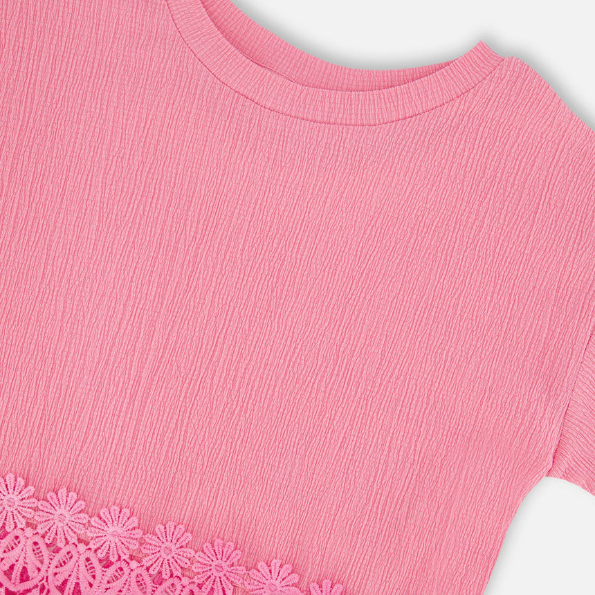 T-shirt Marguerites 7-10ans-Deux par Deux-2X2-H30I71-6240C-CLÉMENT