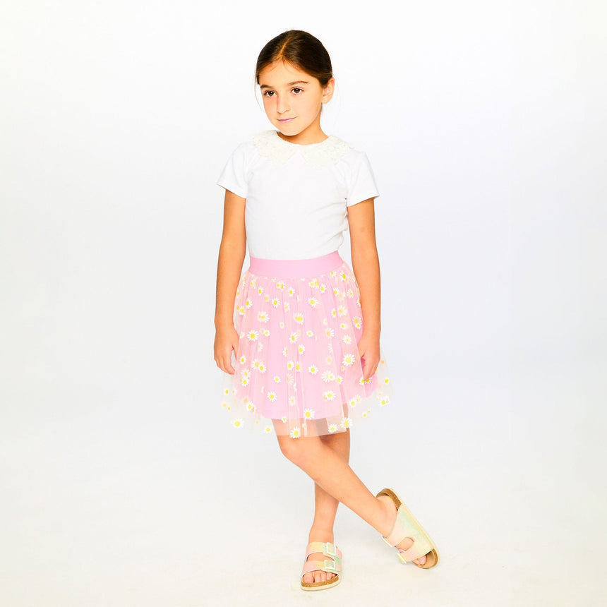 Jupe Marguerites 3-6ans-Deux par Deux-2X2-H30I80-6240B-CLÉMENT