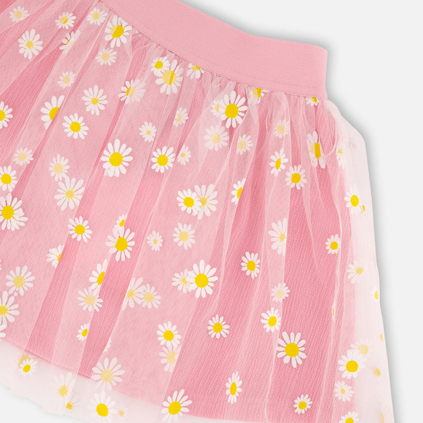 Jupe Marguerites 3-6ans-Deux par Deux-2X2-H30I80-6240B-CLÉMENT