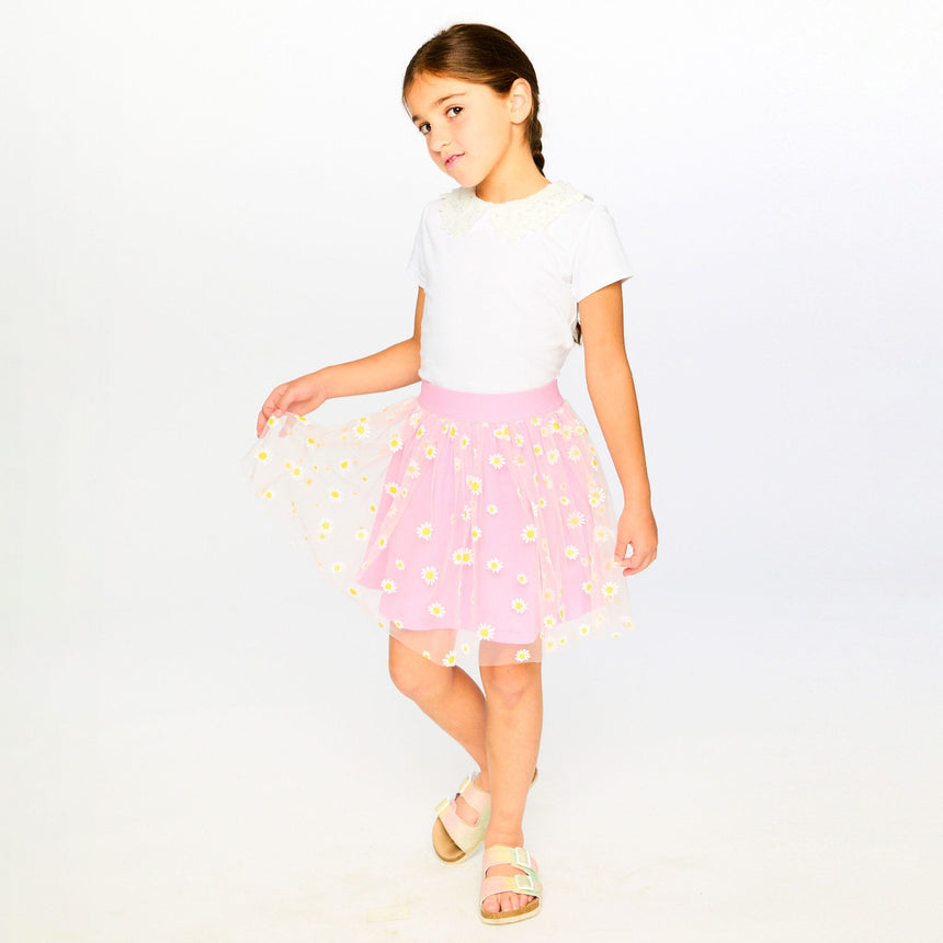 Jupe Marguerites 7-10ans-Deux par Deux-2X2-H30I80-6240C-CLÉMENT