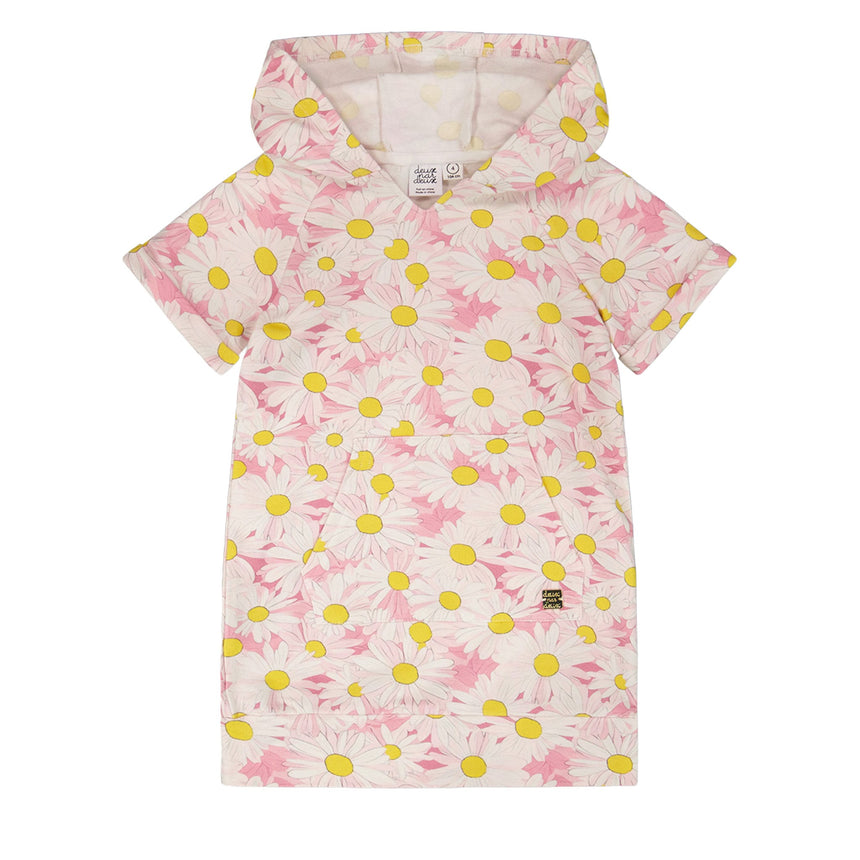 Robe Ouaté Marguerites 3-6ans-Deux par Deux-Rose-3-2X2-H30I86-136B-CLÉMENT