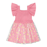 Robe Marguerites 3-6ans-Deux par Deux-Rose-3-2X2-H30I87-6240B-CLÉMENT