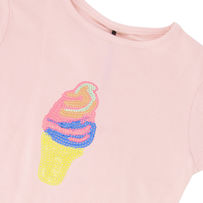 T-shirt Crème Glacé Sucré 3-6ans-Deux par Deux-2X2-H30J70-6200B-CLÉMENT