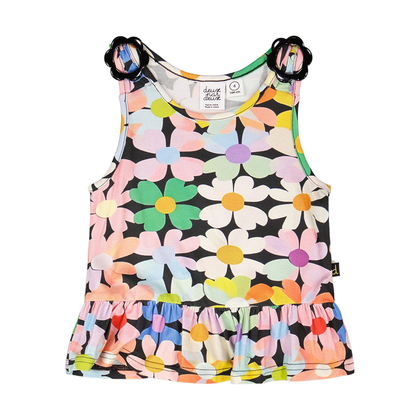 Camisole Fleurs Sucré 3-6ans-Deux par Deux-Rose-3-2X2-H30J72-130B-CLÉMENT