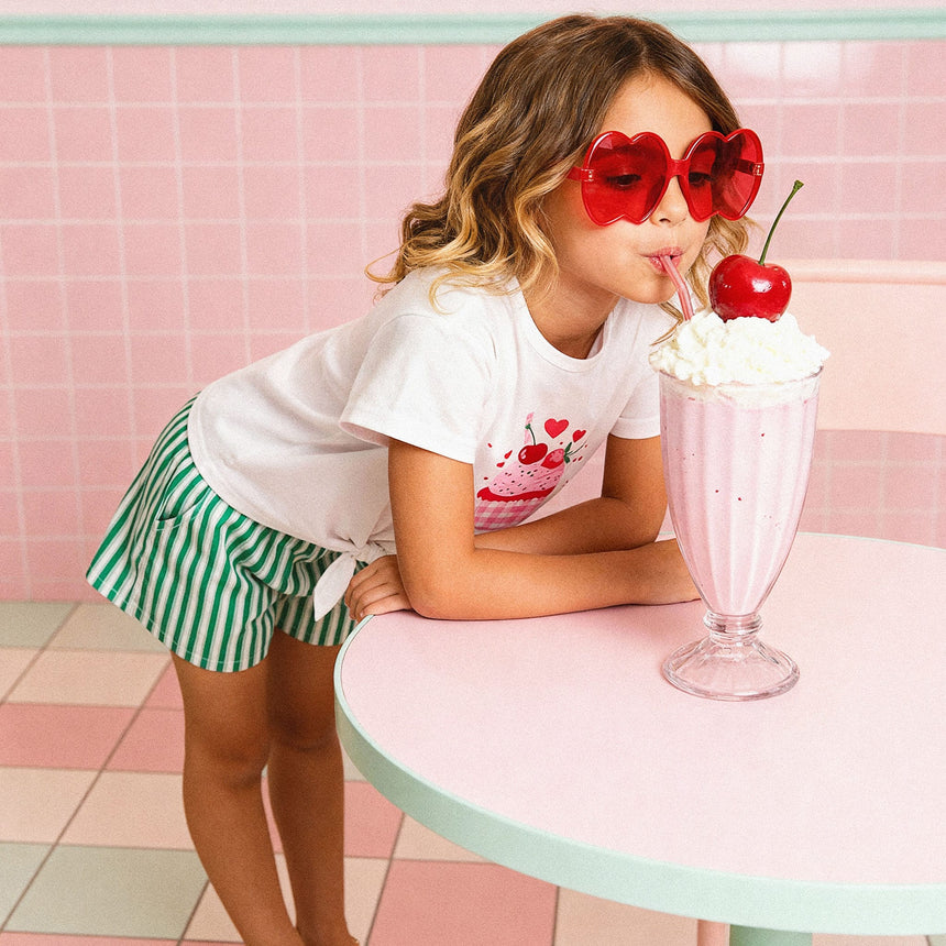 T-shirt Cupcake Cerise 3-6ans-Deux par Deux-2X2-H30L70-100B-CLÉMENT