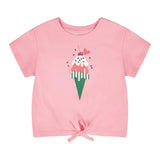T-shirt Crème Glacé Cerise 7-10ans-Deux par Deux-Rose-7-2X2-H30L70-6050C-CLÉMENT