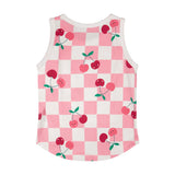 Camisole Carreaux Cerise 7-10ans-Deux par Deux-2X2-H30L72-140C-CLÉMENT