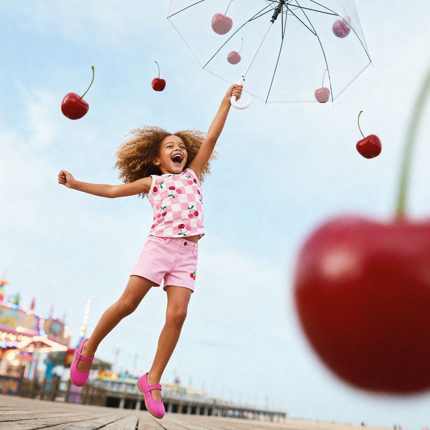 Camisole Carreaux Cerise 7-10ans-Deux par Deux-2X2-H30L72-140C-CLÉMENT