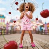 Camisole Carreaux Cerise 7-10ans-Deux par Deux-2X2-H30L72-140C-CLÉMENT