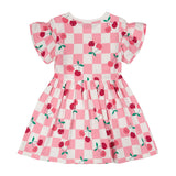 Robe Carreaux Cerise 3-6ans-Deux par Deux-2X2-H30L85-140B-CLÉMENT