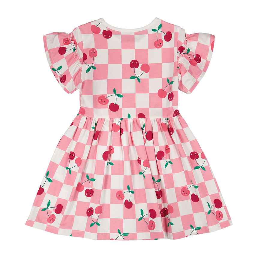 Robe Carreaux Cerise 3-6ans-Deux par Deux-2X2-H30L85-140B-CLÉMENT