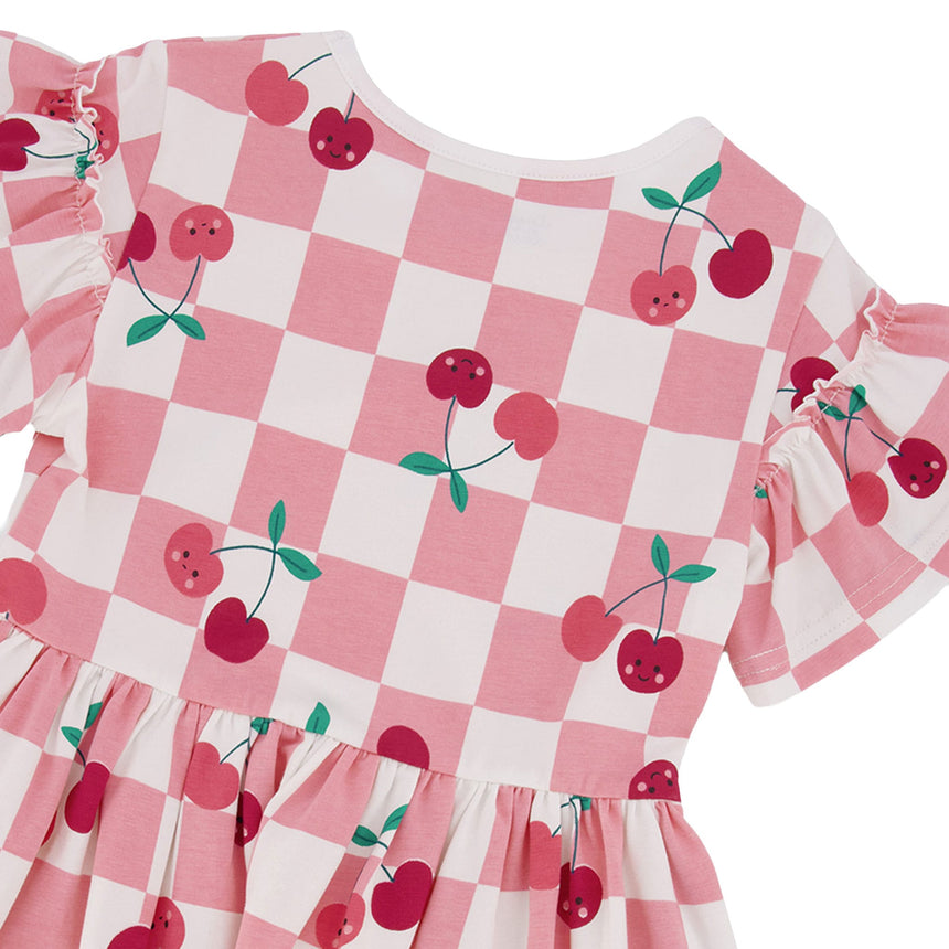 Robe Carreaux Cerise 3-6ans-Deux par Deux-2X2-H30L85-140B-CLÉMENT
