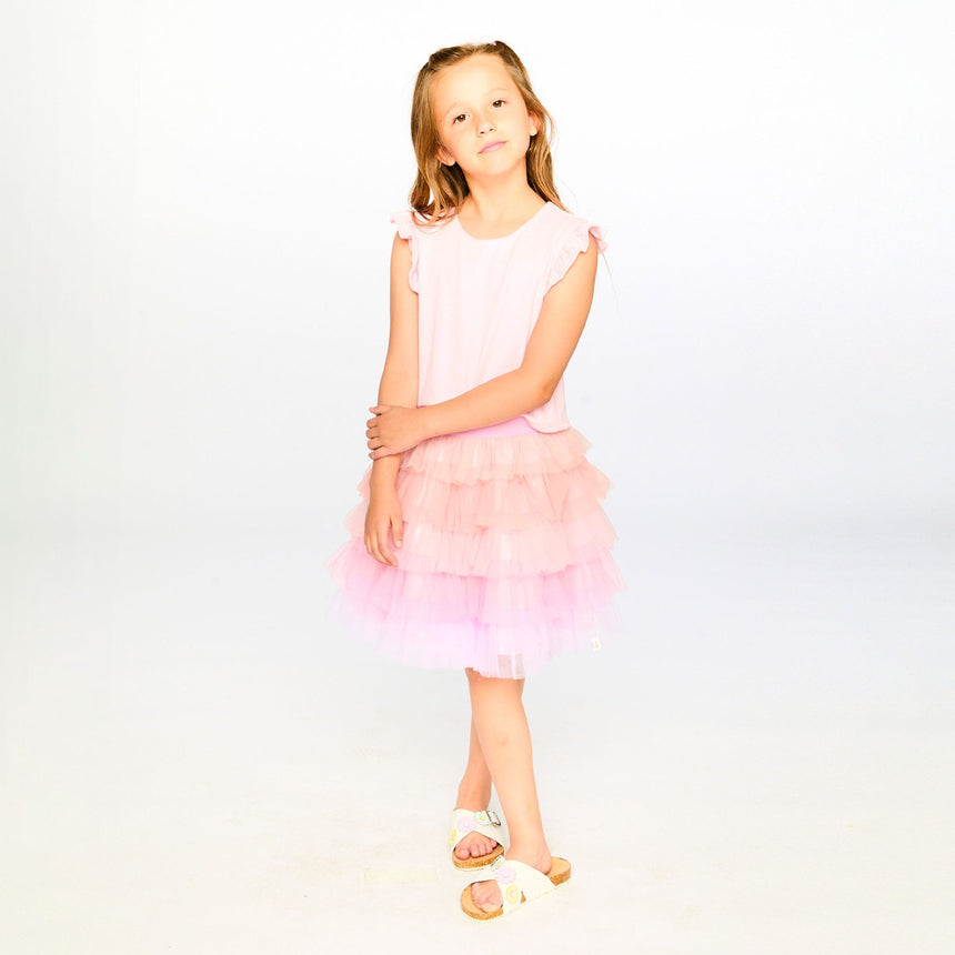 Robe Tulle Rose 3-6ans-Deux par Deux-2X2-H30Q90-6060B-CLÉMENT