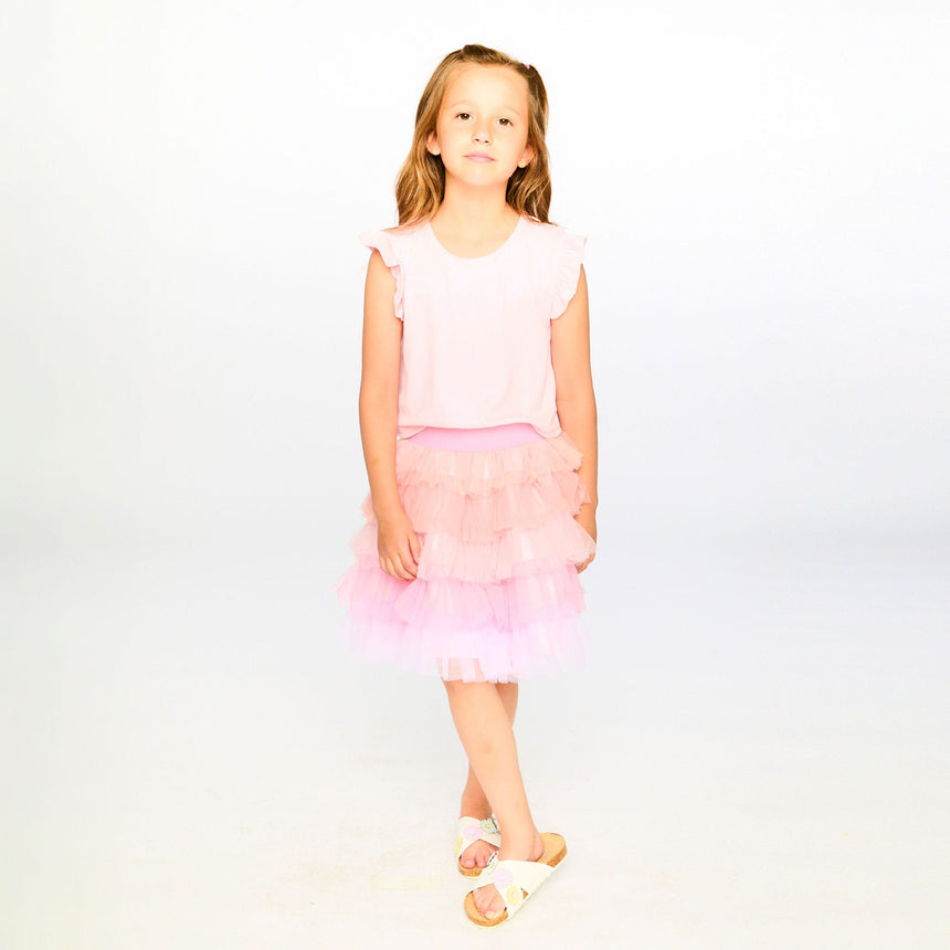 Robe Tulle Rose 3-6ans-Deux par Deux-2X2-H30Q90-6060B-CLÉMENT