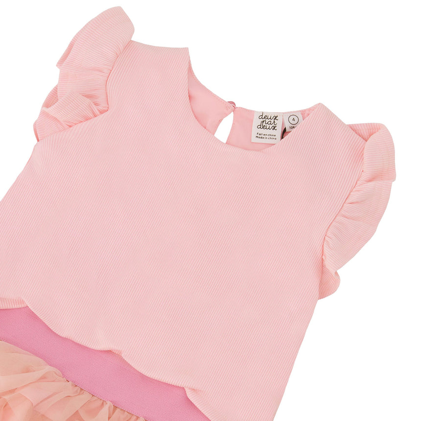 Robe Tulle Rose 3-6ans-Deux par Deux-2X2-H30Q90-6060B-CLÉMENT