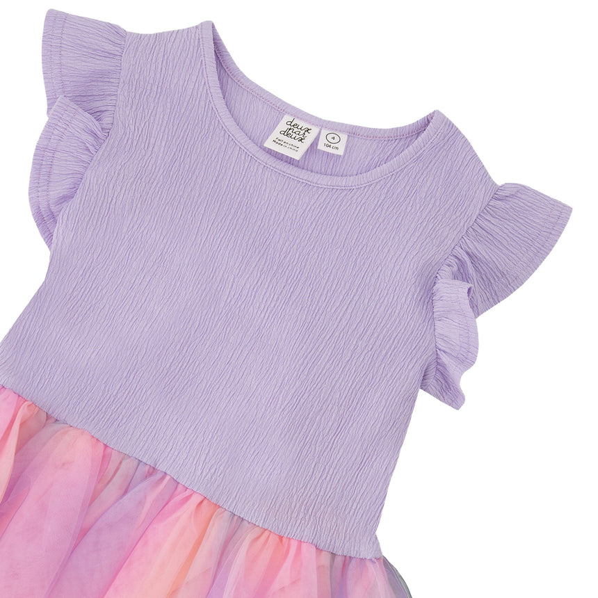 Robe Tulle Lilas 7-10ans-Deux par Deux-2X2-H30Q92-5001C-CLÉMENT