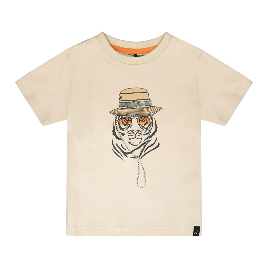 T-shirt Piste Tigre 3-6ans-Deux par Deux-Beige-3-2X2-H30S70-1001-CLÉMENT