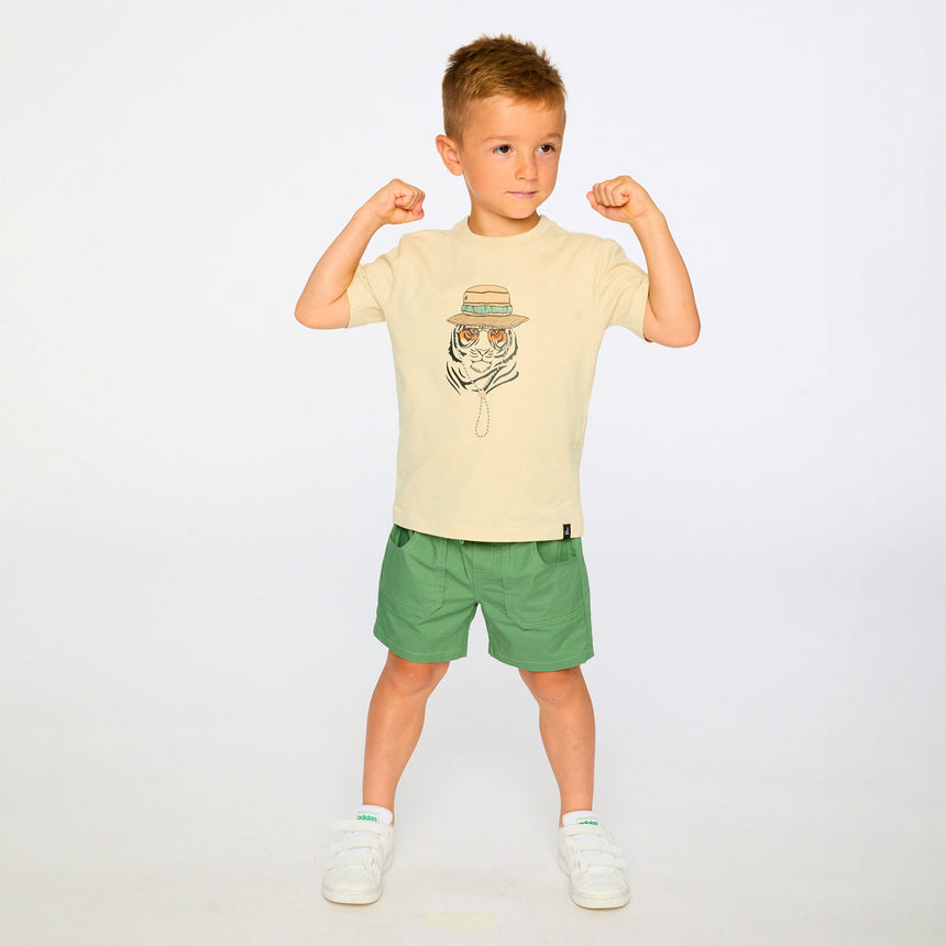 T-shirt Piste Tigre 3-6ans-Deux par Deux-2X2-H30S70-1001-CLÉMENT