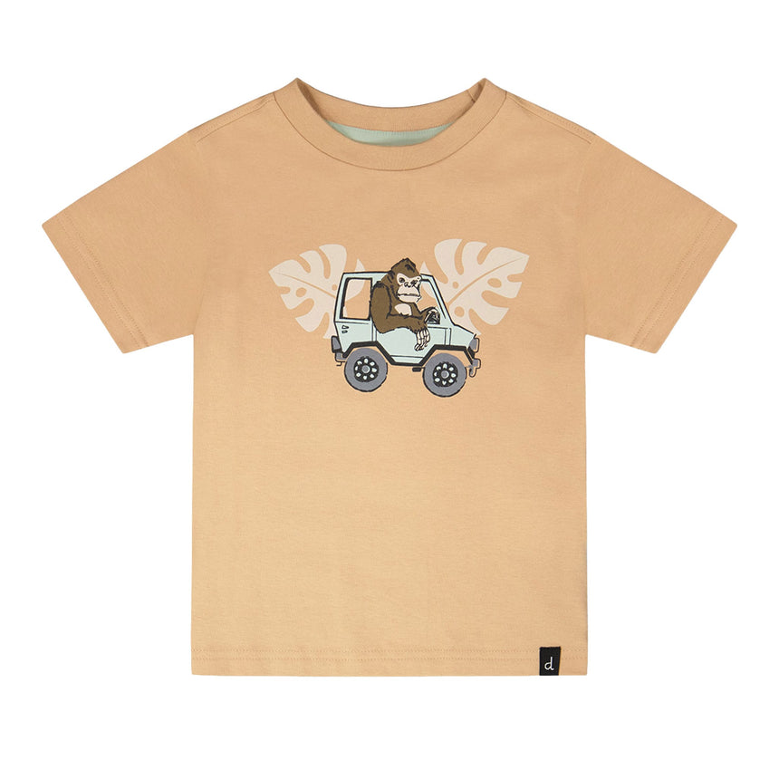 T-shirt Piste Gorille 3-6ans-Deux par Deux-Taupe-3-2X2-H30S70-1720-CLÉMENT