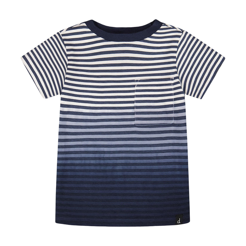 T-shirt Rayé Été 3-6ans-Deux par Deux-Marine-3-2X2-H30T73-105-CLÉMENT