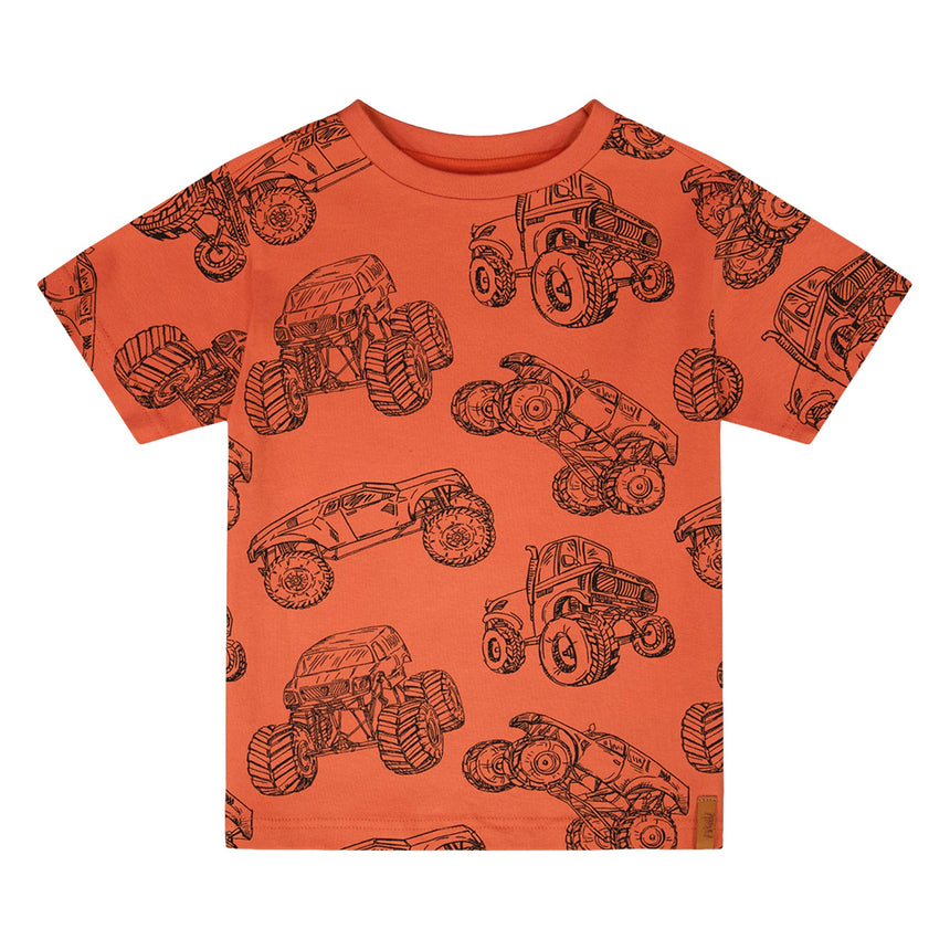 T-shirt Monster Trucks 3-6ans-Deux par Deux-Rouge-3-2X2-H30U72-121-CLÉMENT