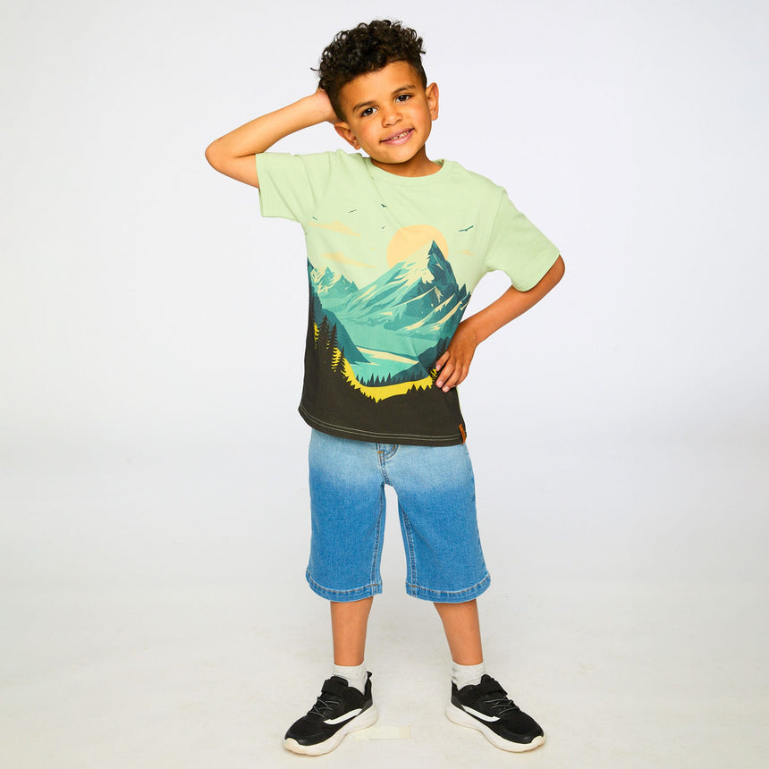 T-shirt Montagne Boys 3-6ans-Deux par Deux-2X2-H30U76-3002-CLÉMENT