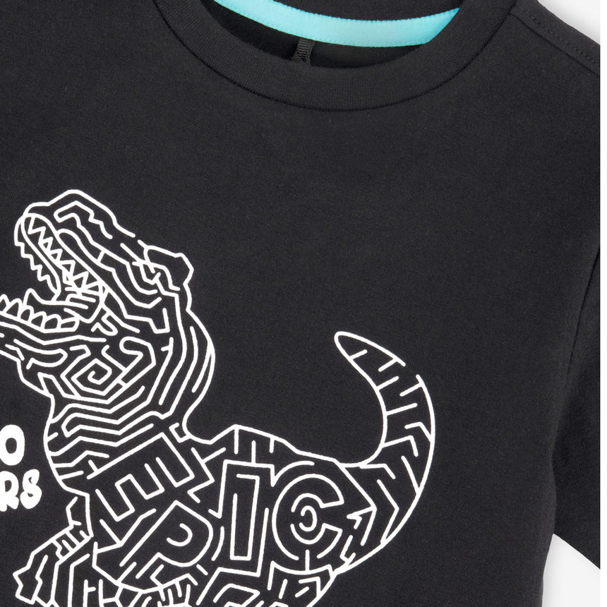 T-shirt Dino Boys 3-6ans-Deux par Deux-2X2-H30U78-999-CLÉMENT