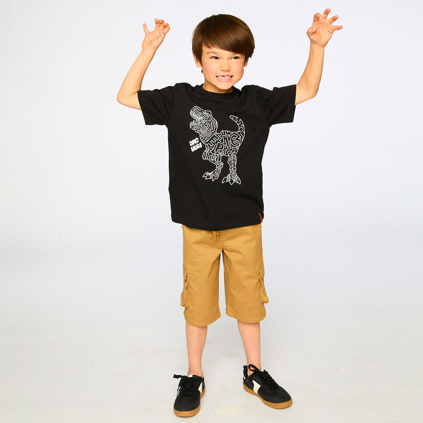 T-shirt Dino Boys 3-6ans-Deux par Deux-2X2-H30U78-999-CLÉMENT