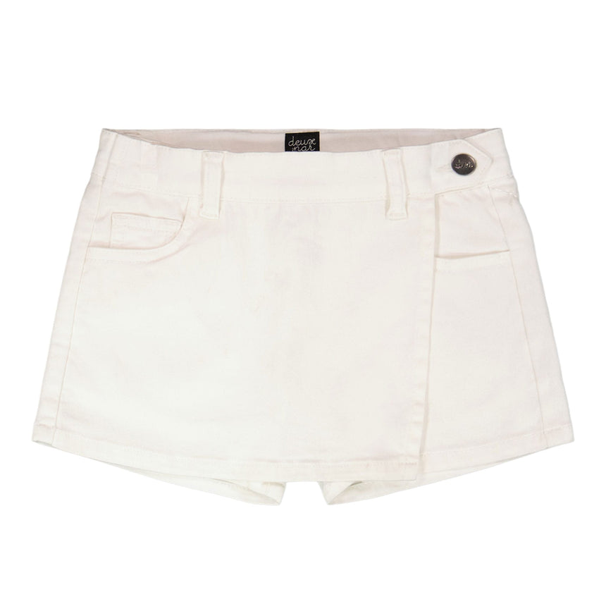 Jupe Short Essentiel Blanc7-10ans-Deux par Deux-Blanc-7-2X2-H30YG27-100C-CLÉMENT