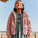 Veste Peluche Fraise 3-6ans-Deux par Deux-2X2-J20G50-6500B-CLÉMENT