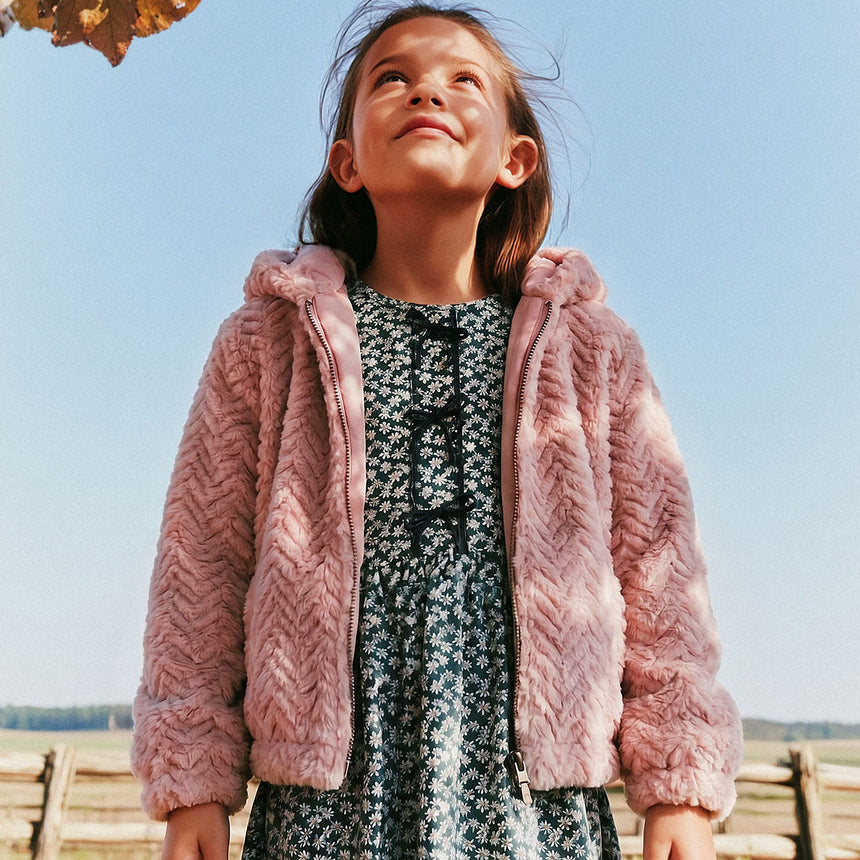 Veste Peluche Fraise 7-10ans-Deux par Deux-2X2-J20G50-6500C-CLÉMENT