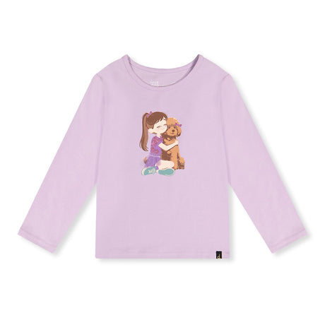 T-shirt Caniche Chic 7-10ans-Deux par Deux-Lilas-7-2X2-J20I70-5180C-CLÉMENT