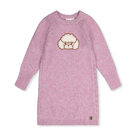 Robe Tricot Chic Caniche 3-6ans-Deux par Deux-Lilas-3-2X2-J20IT87-518B-CLÉMENT
