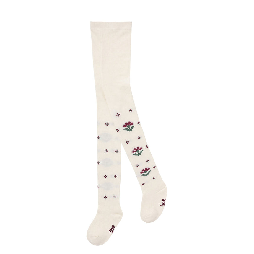 Collant Douce Poésie Ivoire 3-6ans-Deux par Deux-Rose-3-4-2X2-J20KT-6220-CLÉMENT