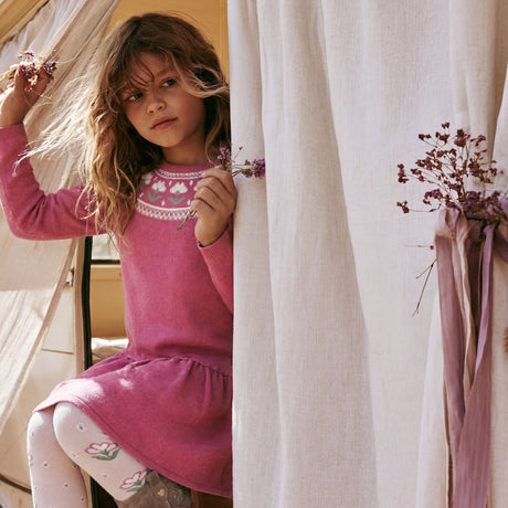 Robe Tricot Douce Poésie 3-6ans-Deux par Deux-2X2-J20KT85-693B-CLÉMENT