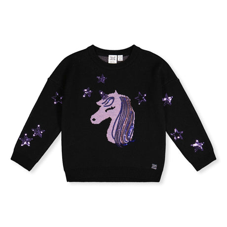 Pull Licorne 3-6ans-Deux par Deux-Noir-3-2X2-J20LT34-999B-CLÉMENT