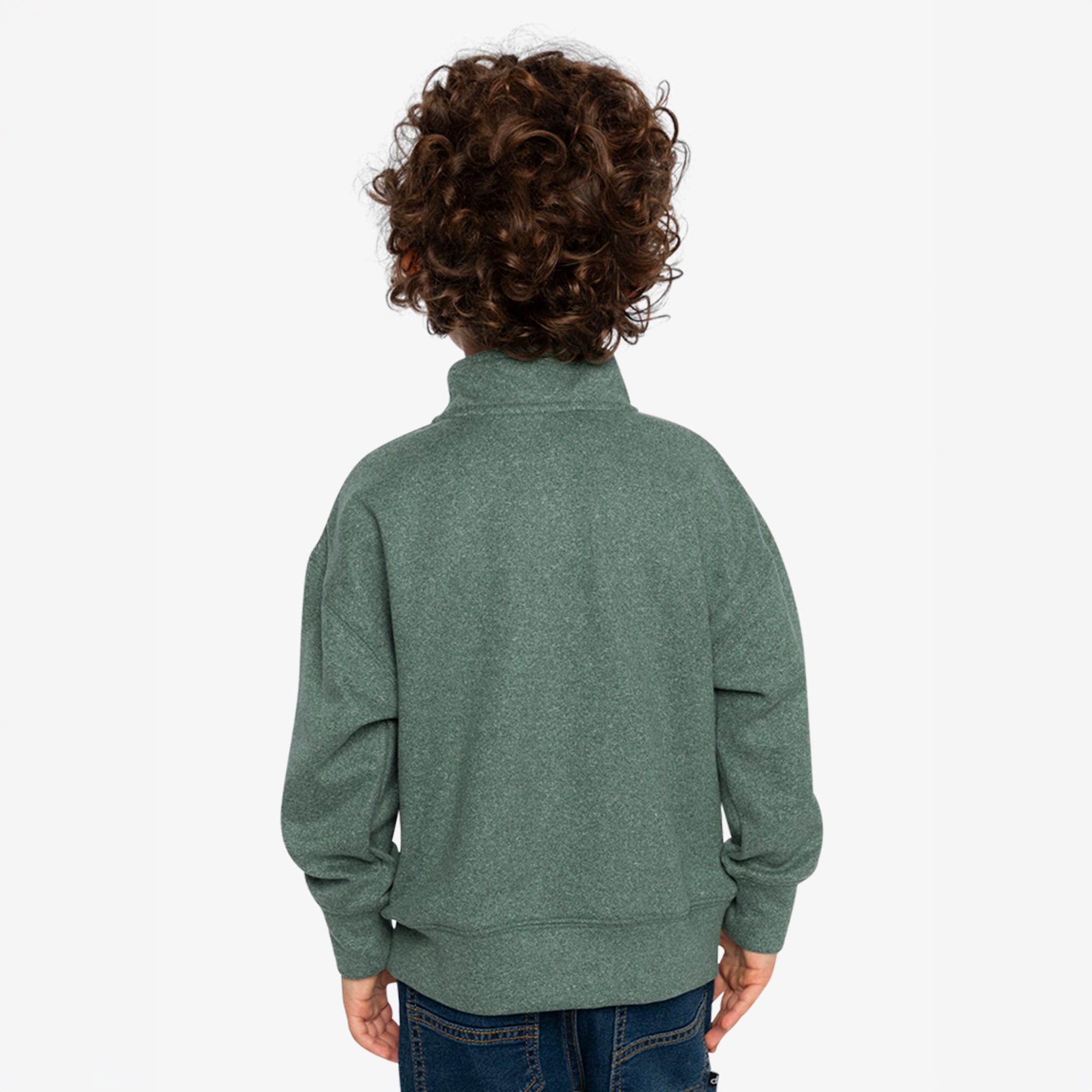 Green Zip Sweatshirt 3-6 – CLÉMENT