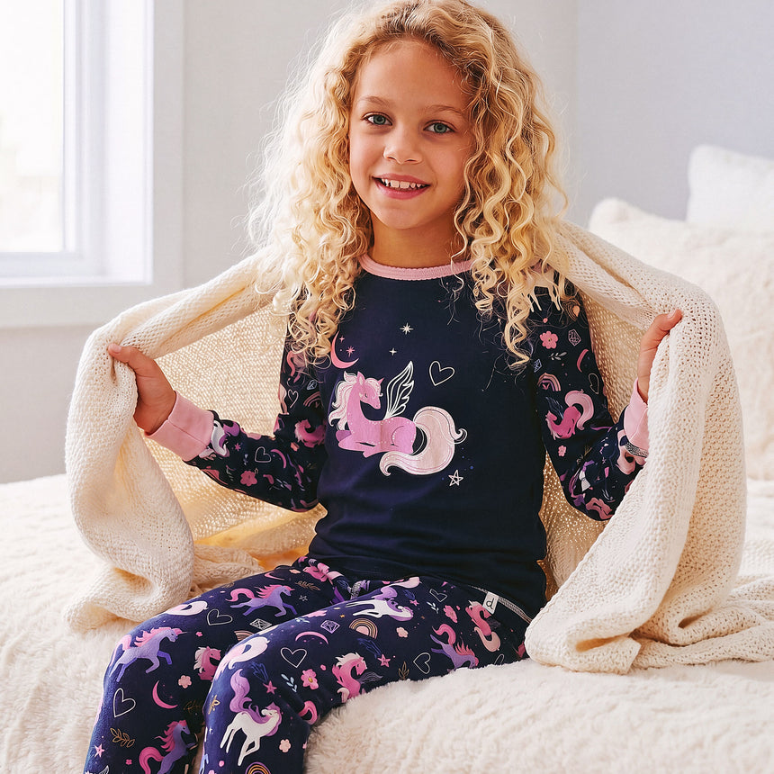 Pyjama Licornes 7-10ans-Deux par Deux-2X2-J20PG10-217C-CLÉMENT
