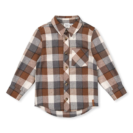 Chemise Carreaux Boys 3-6ans-Deux par Deux-Gris-3-2X2-J20U13-269B-CLÉMENT