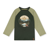 T-shirt Raglan Boys 7-10ans-Deux par Deux-Forêt-7-2X2-J20U69-3014C-CLÉMENT