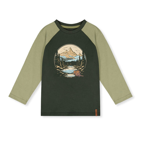 T-shirt Raglan Boys 7-10ans-Deux par Deux-Forêt-7-2X2-J20U69-3014C-CLÉMENT