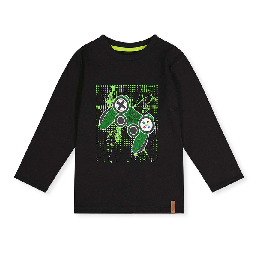 T-shirt Jeux Video Boys 3-6ans-Deux par Deux-Noir-3-2X2-J20U71-999B-CLÉMENT