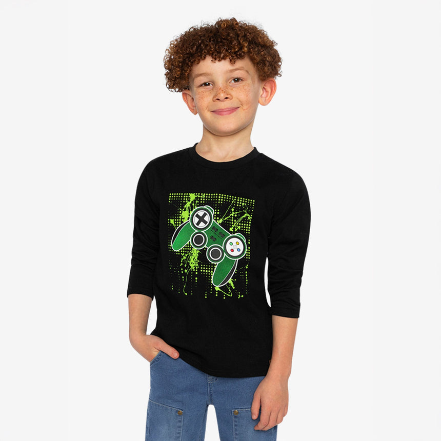 T-shirt Jeux Video Boys 3-6ans-Deux par Deux-2X2-J20U71-999B-CLÉMENT
