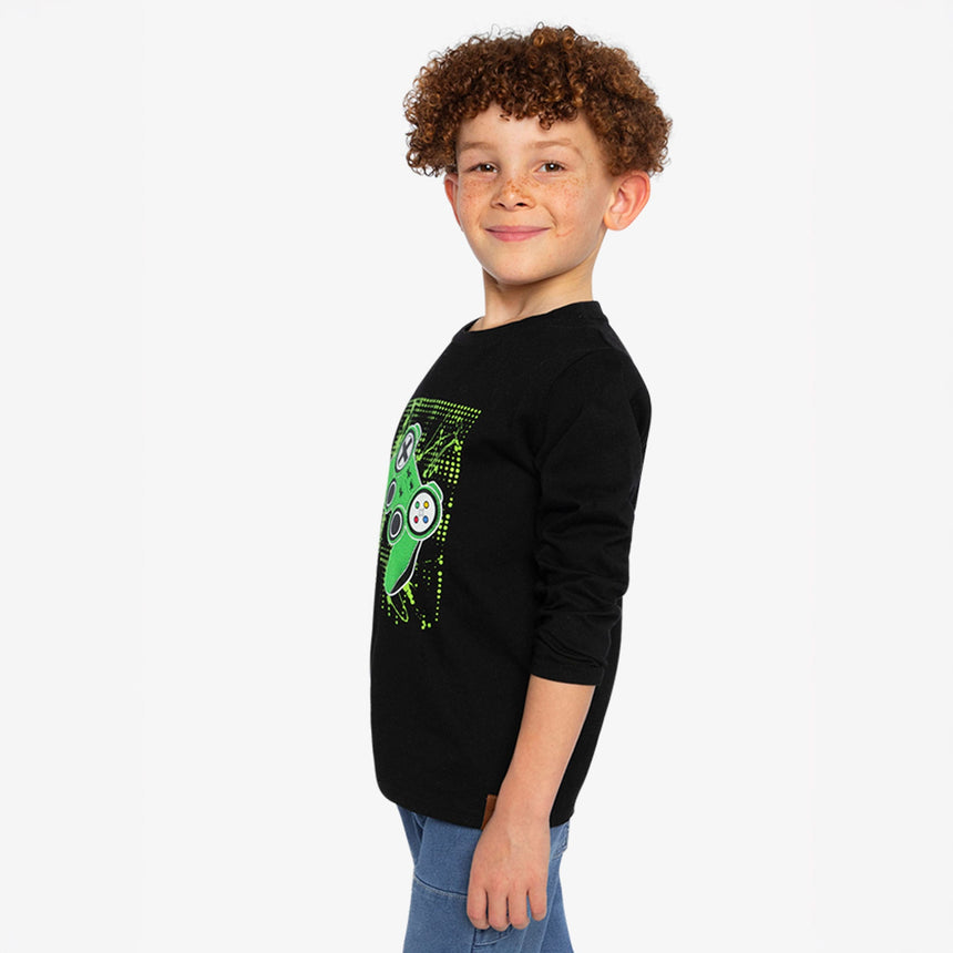 T-shirt Jeux Video Boys 3-6ans-Deux par Deux-2X2-J20U71-999B-CLÉMENT