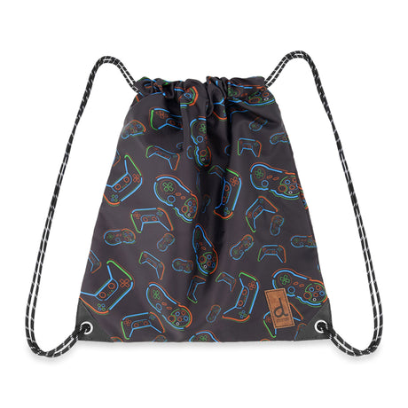 Sac à Soulier Jeux Video-Deux par Deux-Noir-2-6X ans-2X2-J20ZSC-090-CLÉMENT