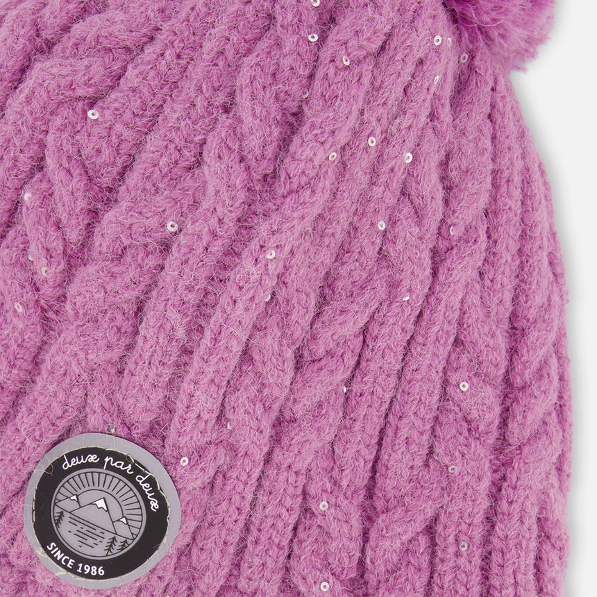 Violet Knit Hat 2-12