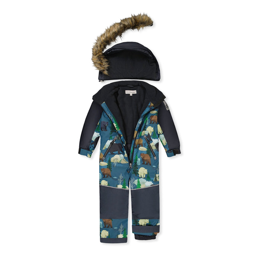 Habit de Neige Une Piècee Ours 2-6ans-Deux par Deux-2X3-J10DB77-052-CLÉMENT