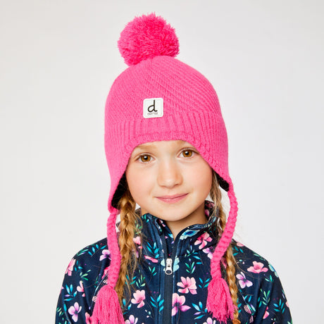 Tuque Tricot Rose Fluo 2-14ans-Deux par Deux-2X3-J10XT1-699-CLÉMENT
